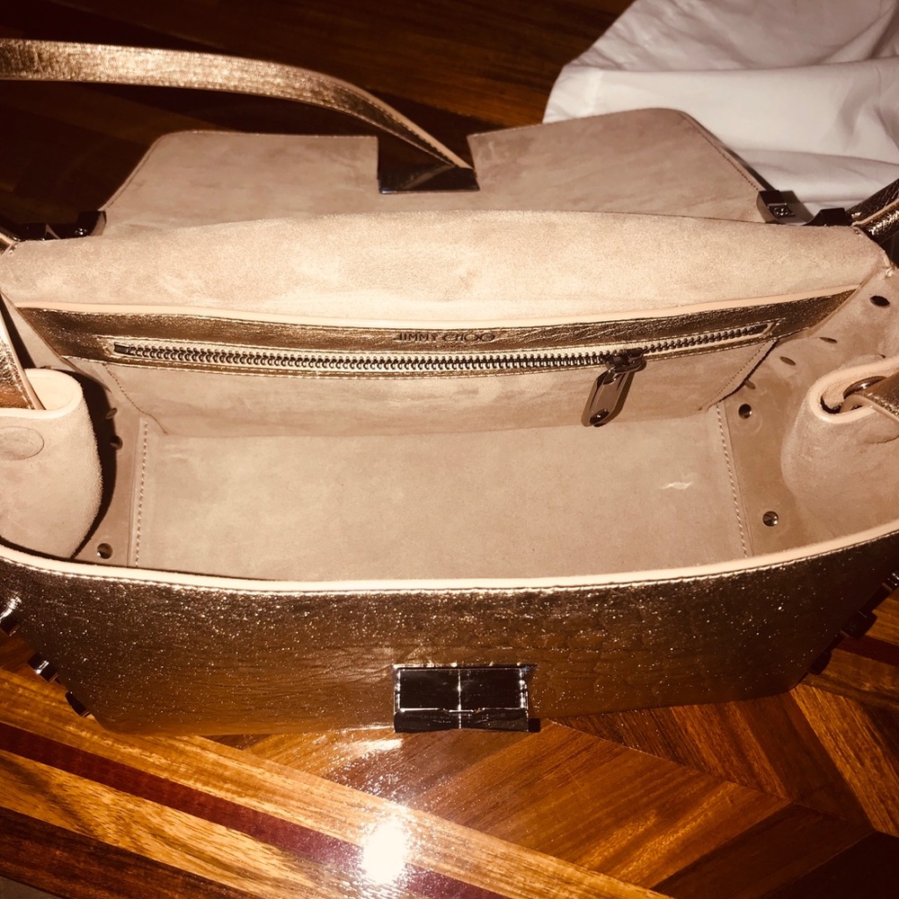 Metallic Jimmy choo handbag/Crossbody - Picture 4 of 8